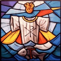 424- Baptismal  symbols - Christ the King Church - Courtney (CAN)